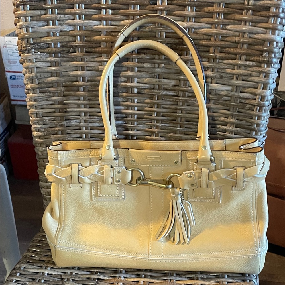 Coach Butter/ Cream Handbag